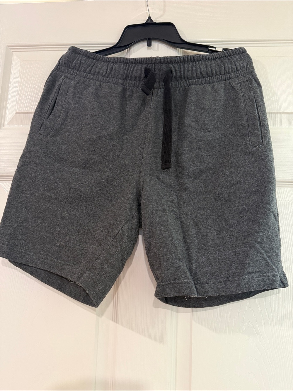 Buffalo David Bitton Dark Gray Knit Drawstring Athletic Shorts